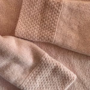 Cotton Candy pink sweater with lambswool/angora blend (L) Charter Club